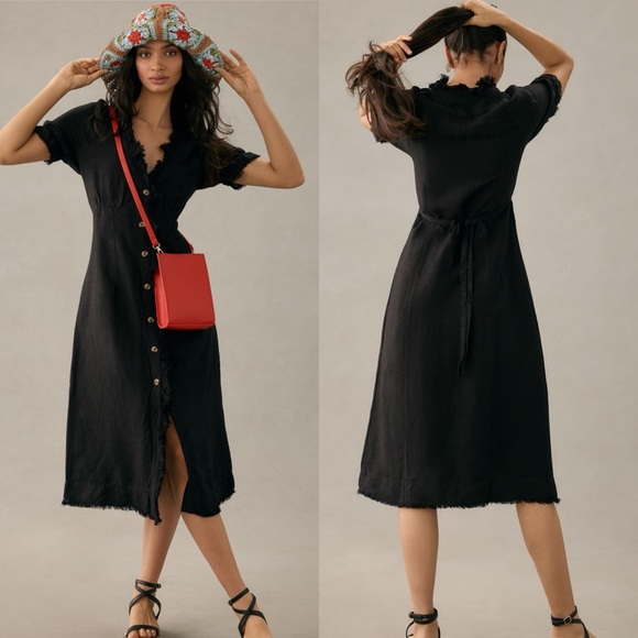 Anthropologie Dresses & Skirts - NWT Anthropologie Pilcro Ruffle Collar Button Down Dress
